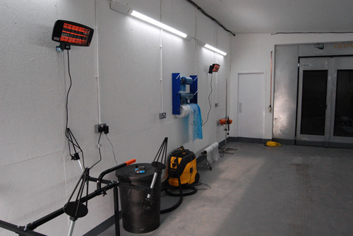 Paint drying area